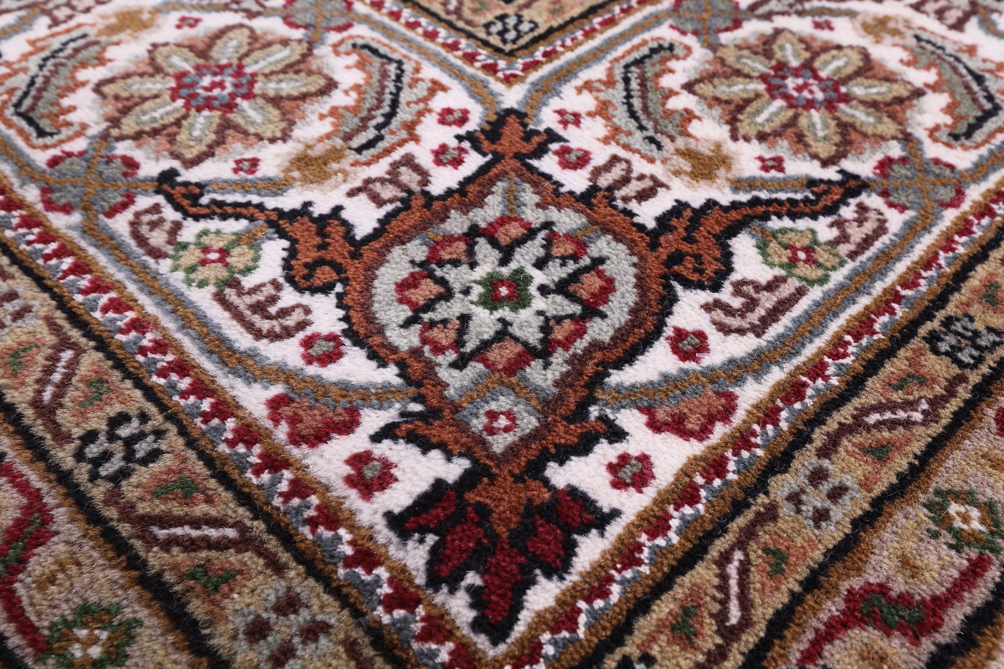 Black Bijar Hand Knotted Wool & Silk Rug - 11' 10" X 18' 4" - Golden Nile