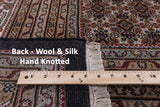Black Bijar Hand Knotted Wool & Silk Rug - 11' 10" X 18' 4" - Golden Nile