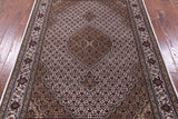 Ivory Bijar Hand Knotted Wool & Silk Rug - 4' 11" X 7' 0" - Golden Nile