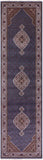 Blue Bijar Hand Knotted Wool & Silk Runner Rug - 4' 1" X 15' 11" - Golden Nile