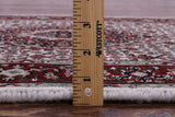 Ivory Bijar Hand Knotted Wool & Silk Runner Rug - 2' 7" X 10' 3" - Golden Nile