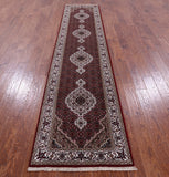 Bijar Hand Knotted Wool & Silk Runner Rug - 2' 7" X 12' 0" - Golden Nile