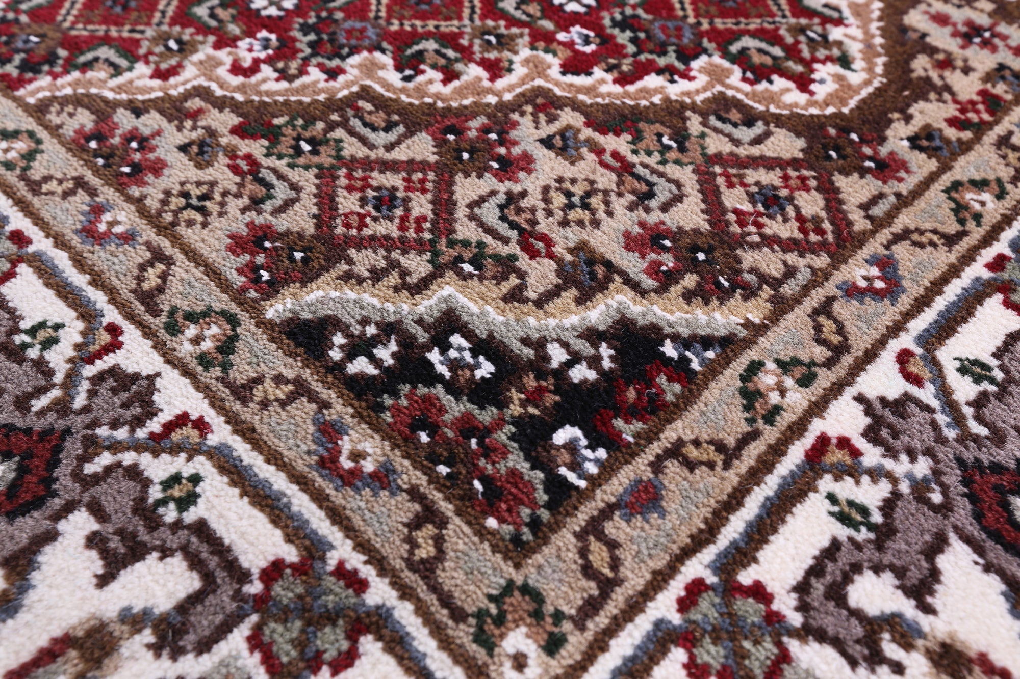 Bijar Hand Knotted Wool & Silk Runner Rug - 2' 7" X 12' 0" - Golden Nile
