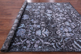 Grey Persian Hand Knotted Wool & Silk Rug - 9' 2" X 12' 2" - Golden Nile