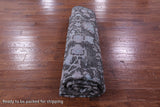 Grey Persian Hand Knotted Wool & Silk Rug - 9' 2" X 12' 2" - Golden Nile