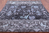 Grey Persian Hand Knotted Wool & Silk Rug - 9' 2" X 12' 2" - Golden Nile
