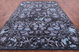 Grey Persian Hand Knotted Wool & Silk Rug - 9' 2" X 12' 2" - Golden Nile