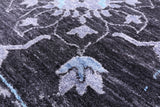 Grey Persian Hand Knotted Wool & Silk Rug - 9' 2" X 12' 2" - Golden Nile
