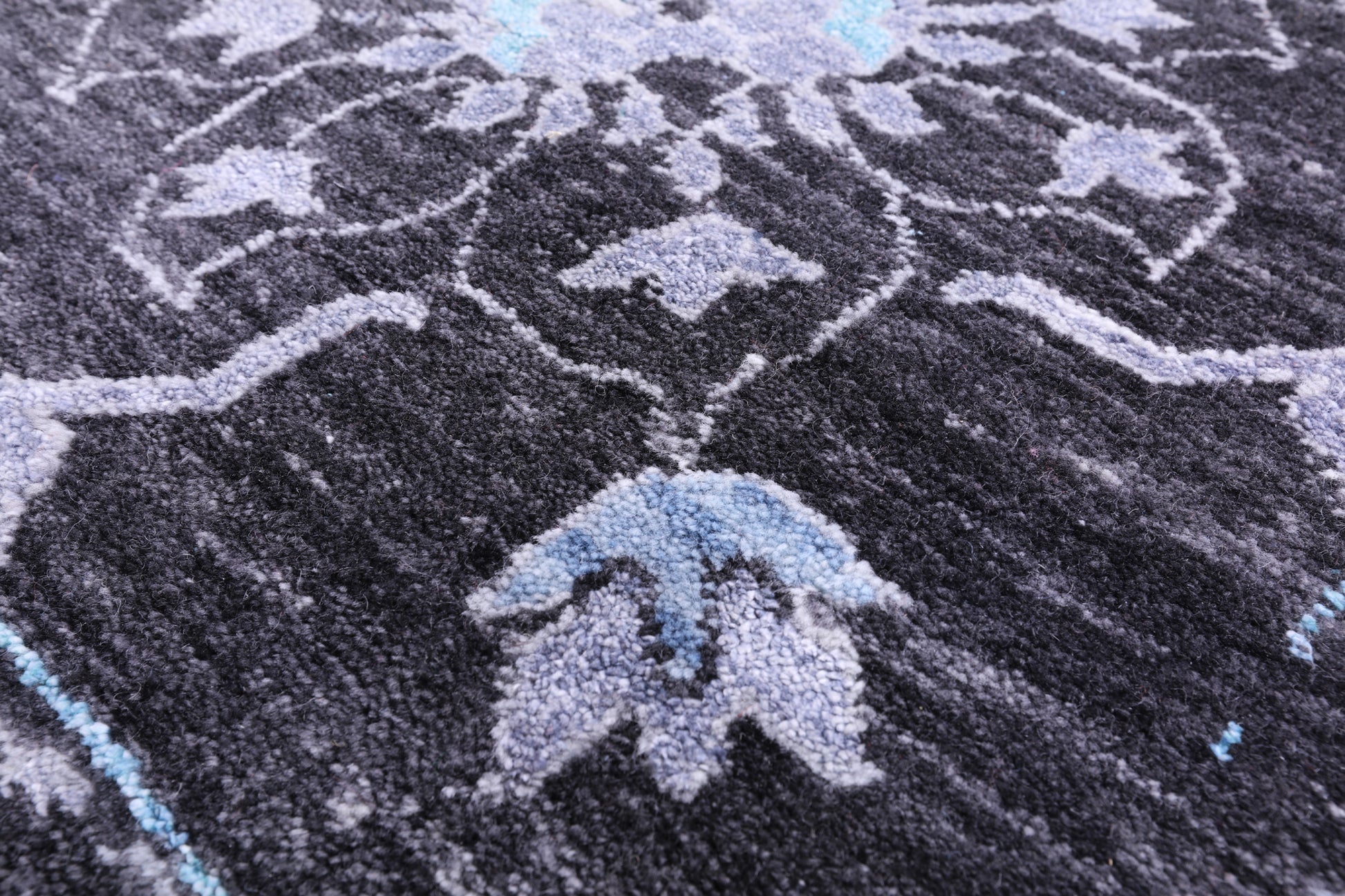 Grey Persian Hand Knotted Wool & Silk Rug - 9' 2" X 12' 2" - Golden Nile