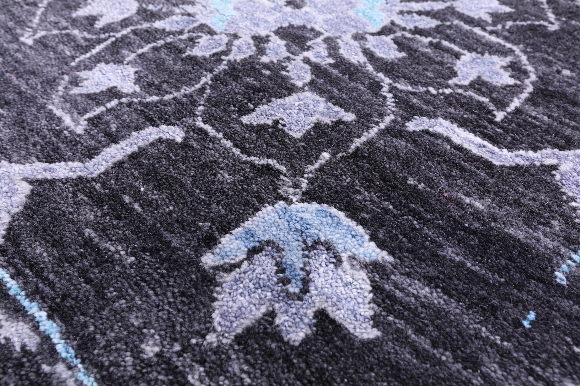 Grey Persian Hand Knotted Wool & Silk Rug - 9' 2" X 12' 2" - Golden Nile
