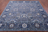 Grey Square Persian Handmade Wool Rug - 9' 0" X 9' 0" - Golden Nile