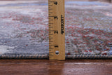Abstract Modern Hand Knotted Wool & Silk Rug - 8' 10" X 12' 1" - Golden Nile
