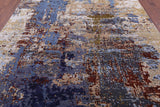 Modern Hand Knotted Wool & Silk Rug - 8' 0" X 10' 2" - Golden Nile