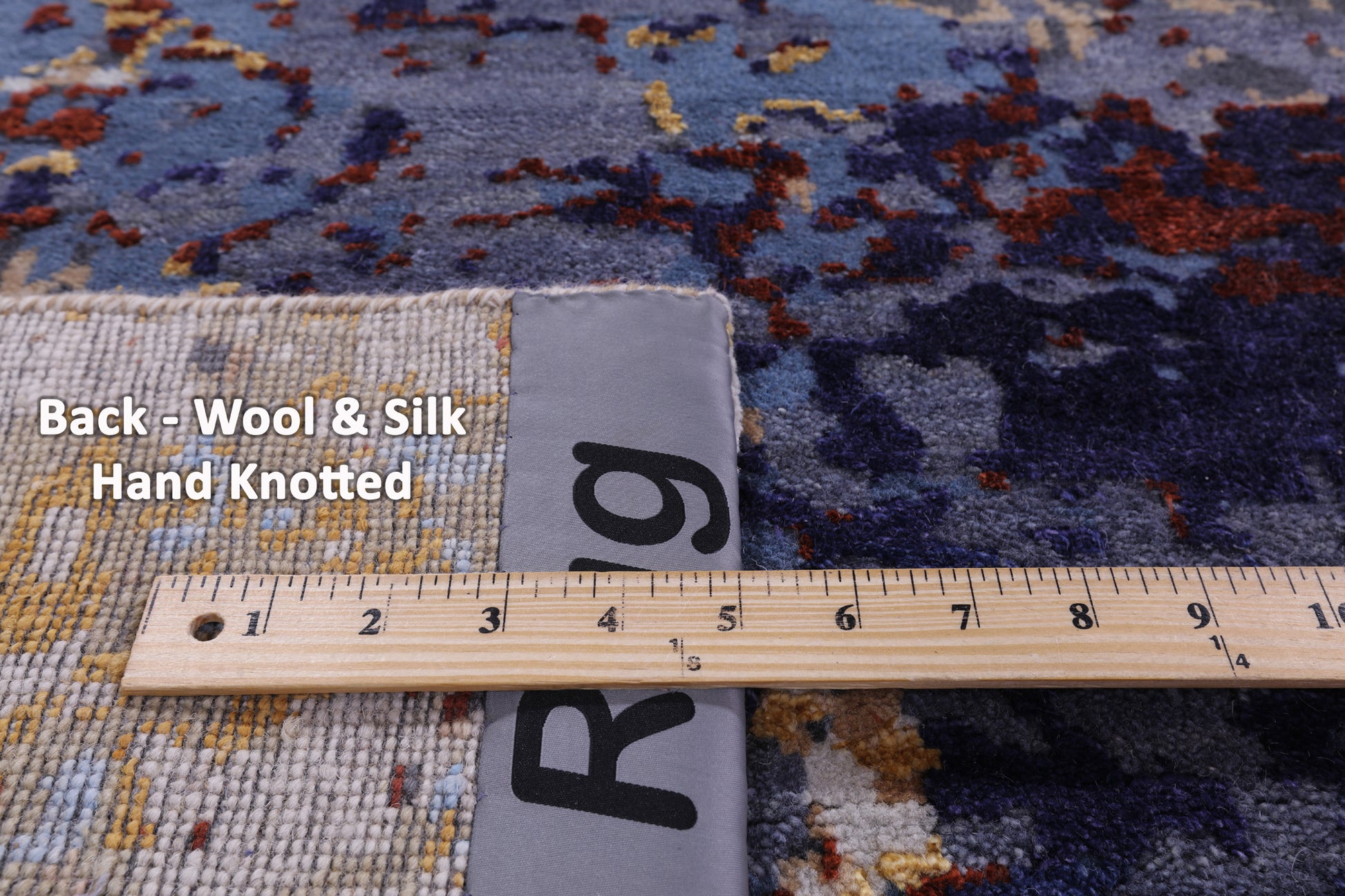 Modern Hand Knotted Wool & Silk Rug - 8' 0" X 10' 2" - Golden Nile