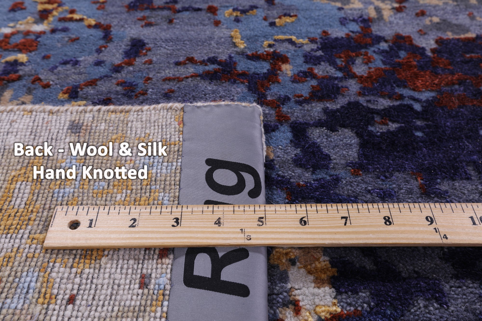 Modern Hand Knotted Wool & Silk Rug - 8' 0" X 10' 2" - Golden Nile