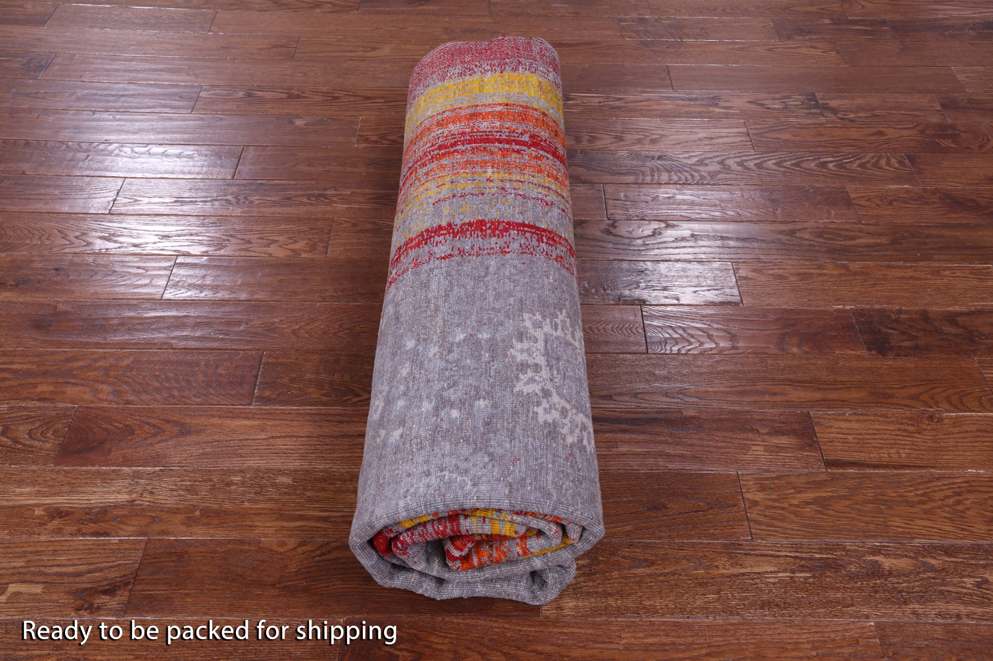 Contemporary Handmade Wool & Silk Rug - 8' 1" X 10' 0" - Golden Nile