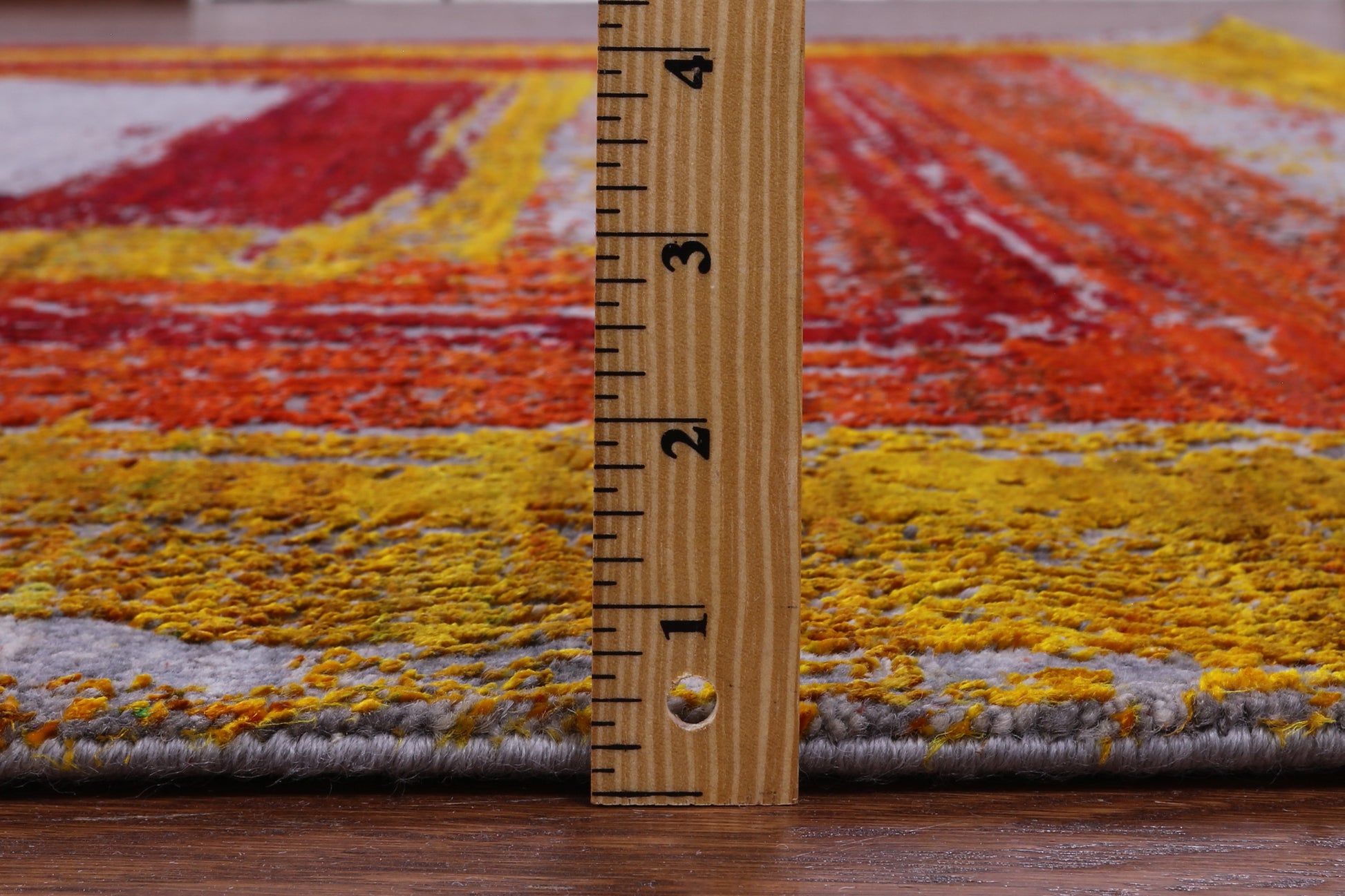 Contemporary Handmade Wool & Silk Rug - 8' 1" X 10' 0" - Golden Nile