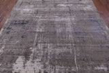 Contemporary Hand Knotted Wool & Silk Rug - 8' 0" X 10' 2" - Golden Nile
