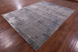 Contemporary Hand Knotted Wool & Silk Rug - 8' 0" X 10' 2" - Golden Nile
