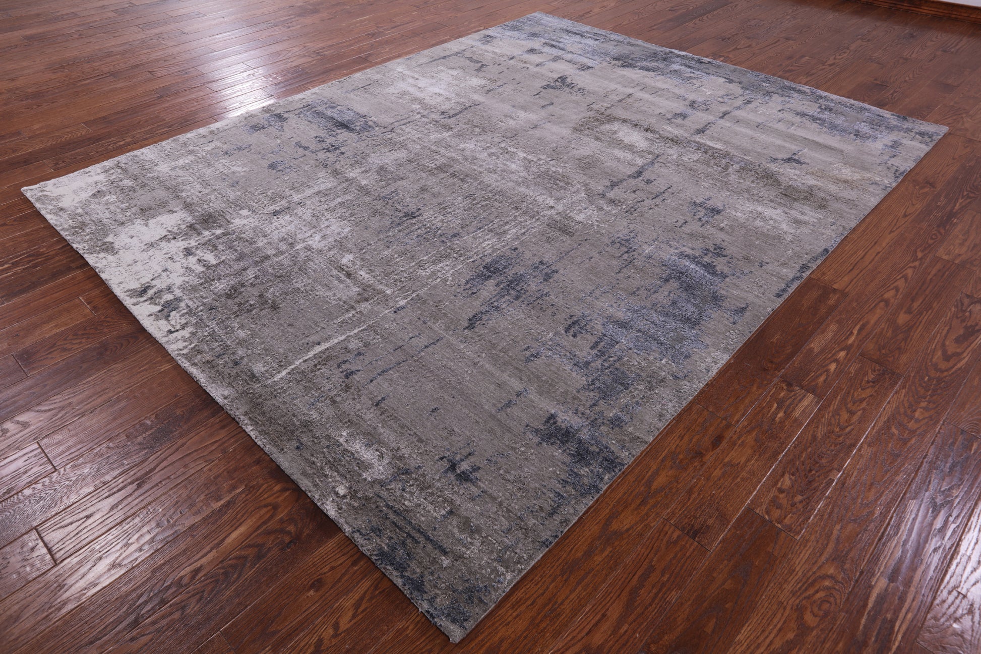 Contemporary Hand Knotted Wool & Silk Rug - 8' 0" X 10' 2" - Golden Nile