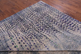 Abstract Contemporary Hand Knotted Wool & Silk Rug - 9' 11" X 14' 2" - Golden Nile