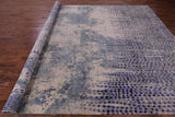 Abstract Contemporary Hand Knotted Wool & Silk Rug - 9' 11" X 14' 2" - Golden Nile