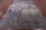 Abstract Contemporary Hand Knotted Wool & Silk Rug - 9' 11" X 14' 2" - Golden Nile