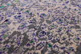Abstract Contemporary Hand Knotted Wool & Silk Rug - 9' 11" X 14' 2" - Golden Nile