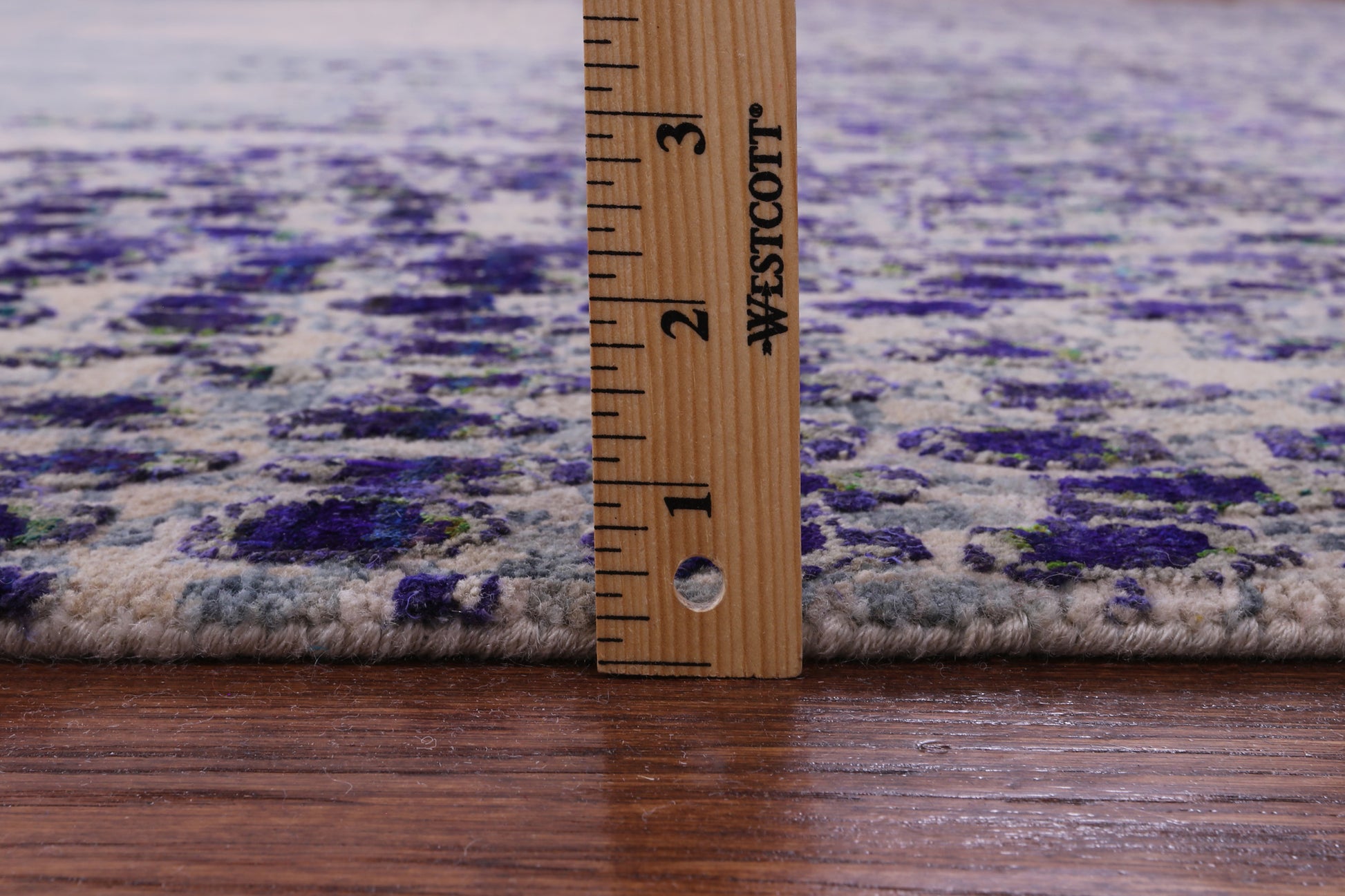 Abstract Contemporary Hand Knotted Wool & Silk Rug - 9' 11" X 14' 2" - Golden Nile