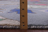 Grey Tribal Moroccan Hand Knotted Wool Rug - 10' 2" X 14' 1" - Golden Nile
