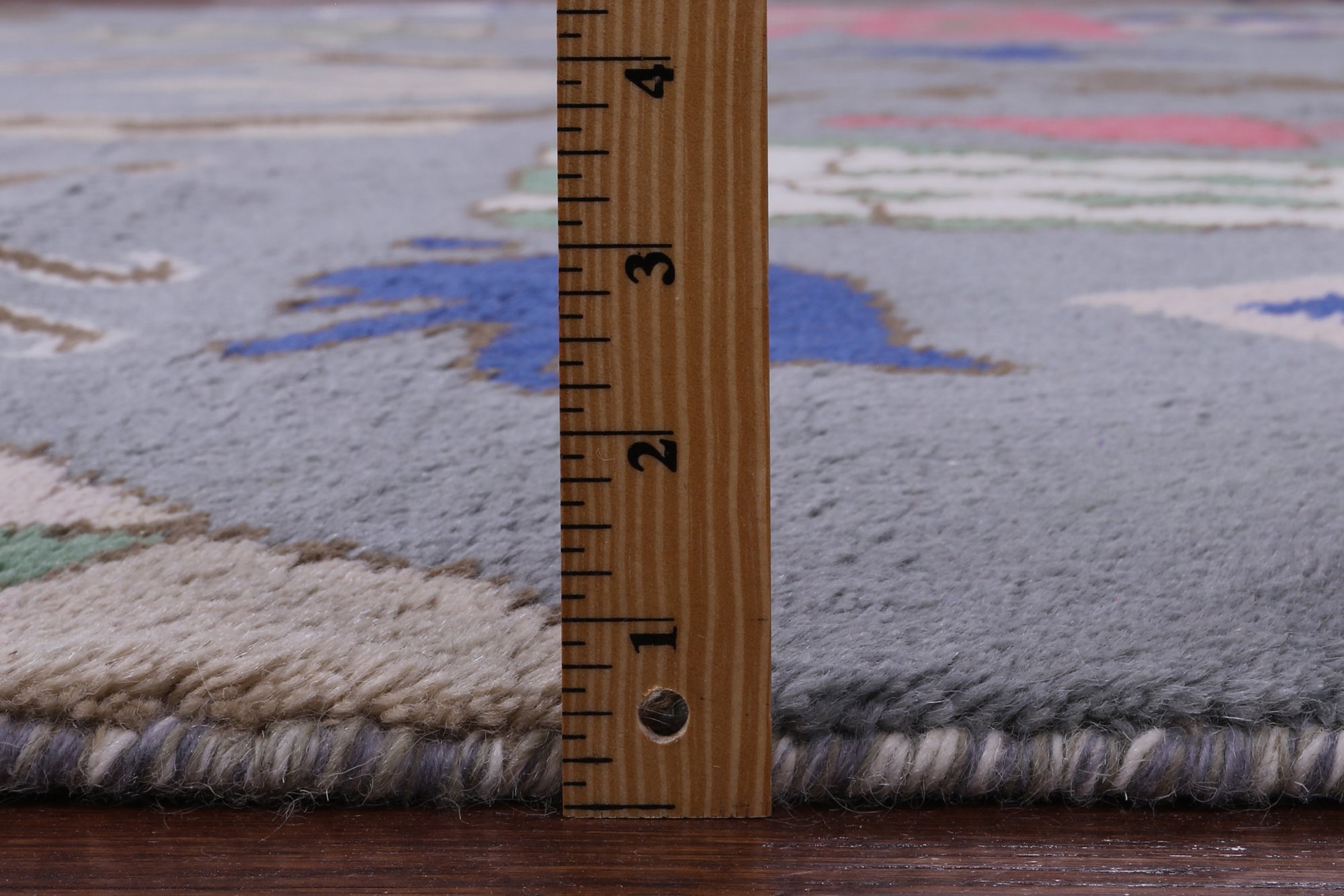 Grey Tribal Moroccan Hand Knotted Wool Rug - 10' 2" X 14' 1" - Golden Nile