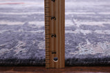 Woman Under The Rain Contemporary Hand Knotted Wool & Silk Rug - 9' 11" X 13' 10" - Golden Nile