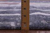 Woman Under The Rain Contemporary Hand Knotted Wool & Silk Rug - 8' 11" X 12' 1" - Golden Nile