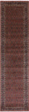 Red Persian Hill Herati Hand Knotted Wool Runner Rug - 3' 11" X 16' 2" - Golden Nile
