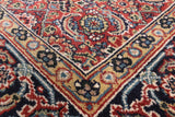 Red Persian Hill Herati Hand Knotted Wool Runner Rug - 3' 11" X 16' 2" - Golden Nile