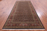 Blue Persian Hill Herati Handmade Wool Rug - 6' 0" X 12' 2" - Golden Nile