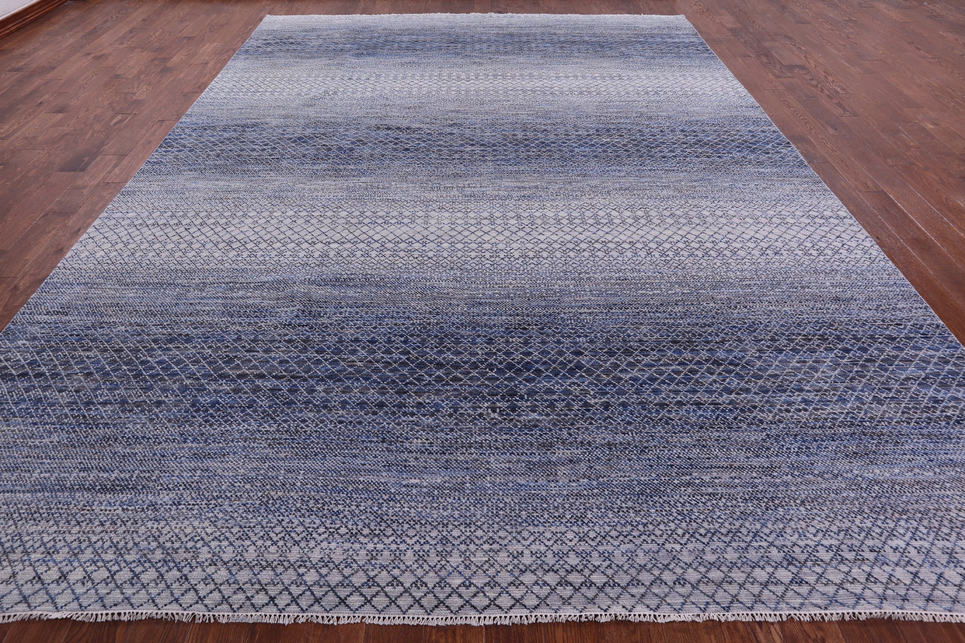 Savannah Grass Hand Knotted Wool Rug - 10' 1" X 14' 0" - Golden Nile