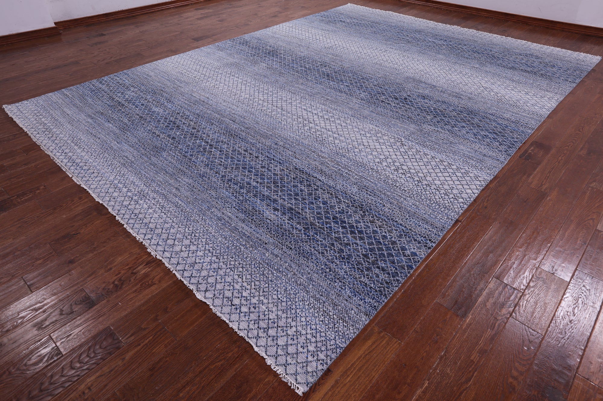 Savannah Grass Hand Knotted Wool Rug - 10' 1" X 14' 0" - Golden Nile