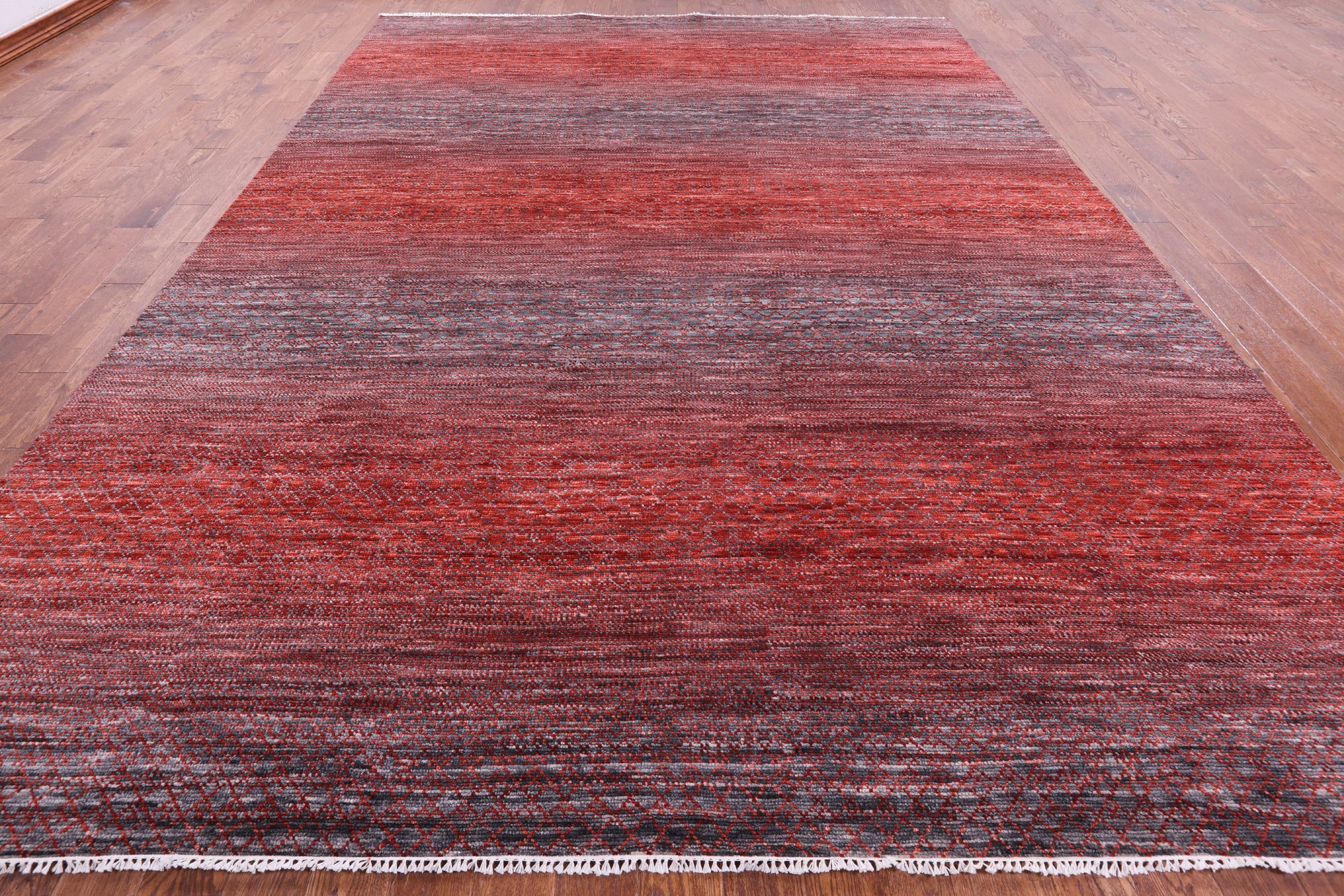 Savannah Grass Hand Knotted Wool Rug - 10' 1" X 14' 1" - Golden Nile