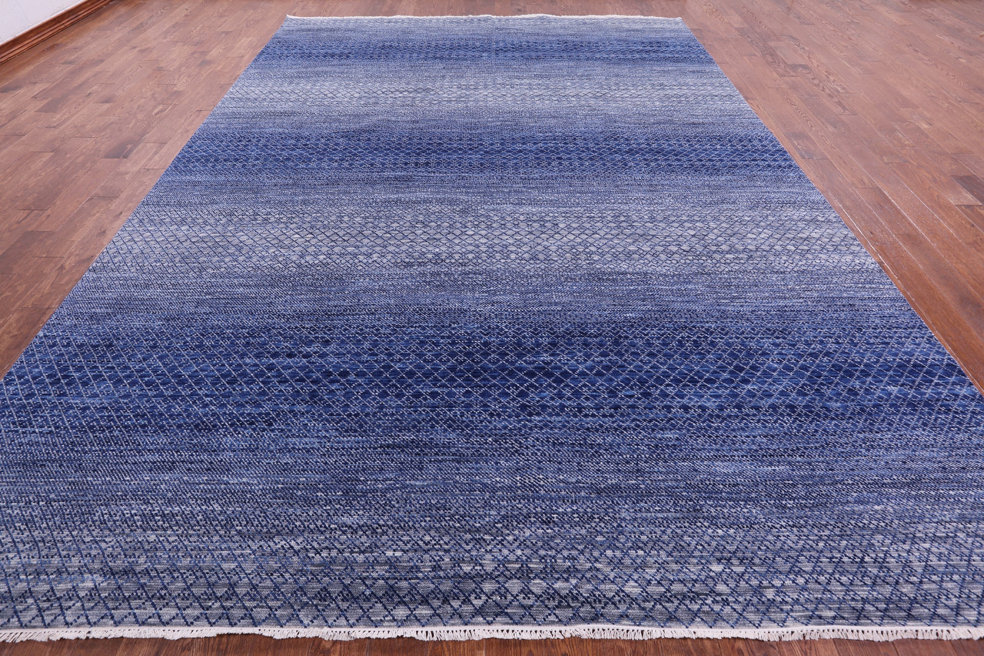 Savannah Grass Hand Knotted Wool Rug - 9' 10" X 13' 11" - Golden Nile