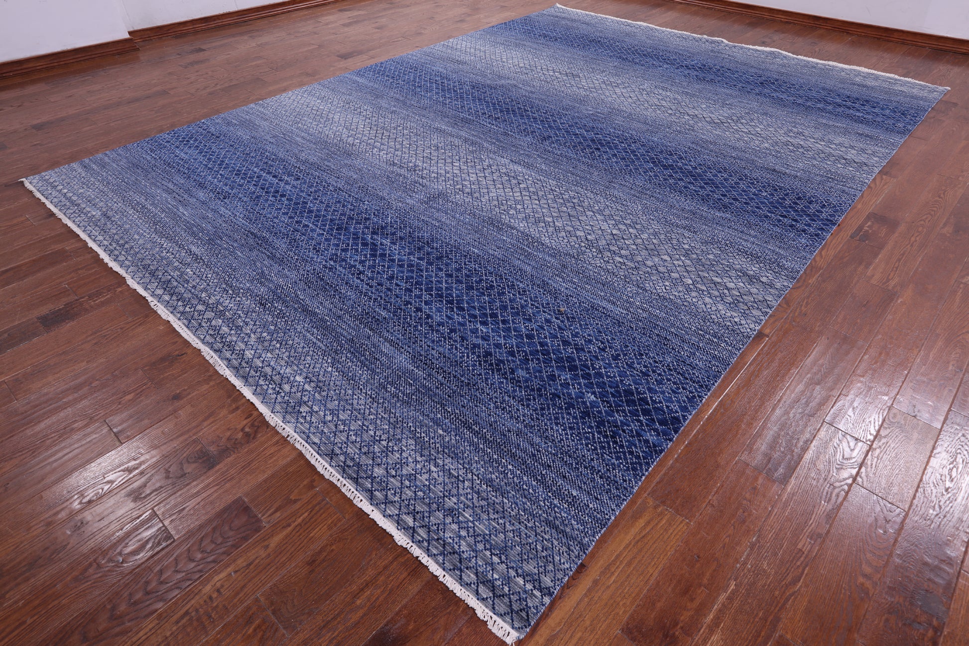 Savannah Grass Hand Knotted Wool Rug - 9' 10" X 13' 11" - Golden Nile