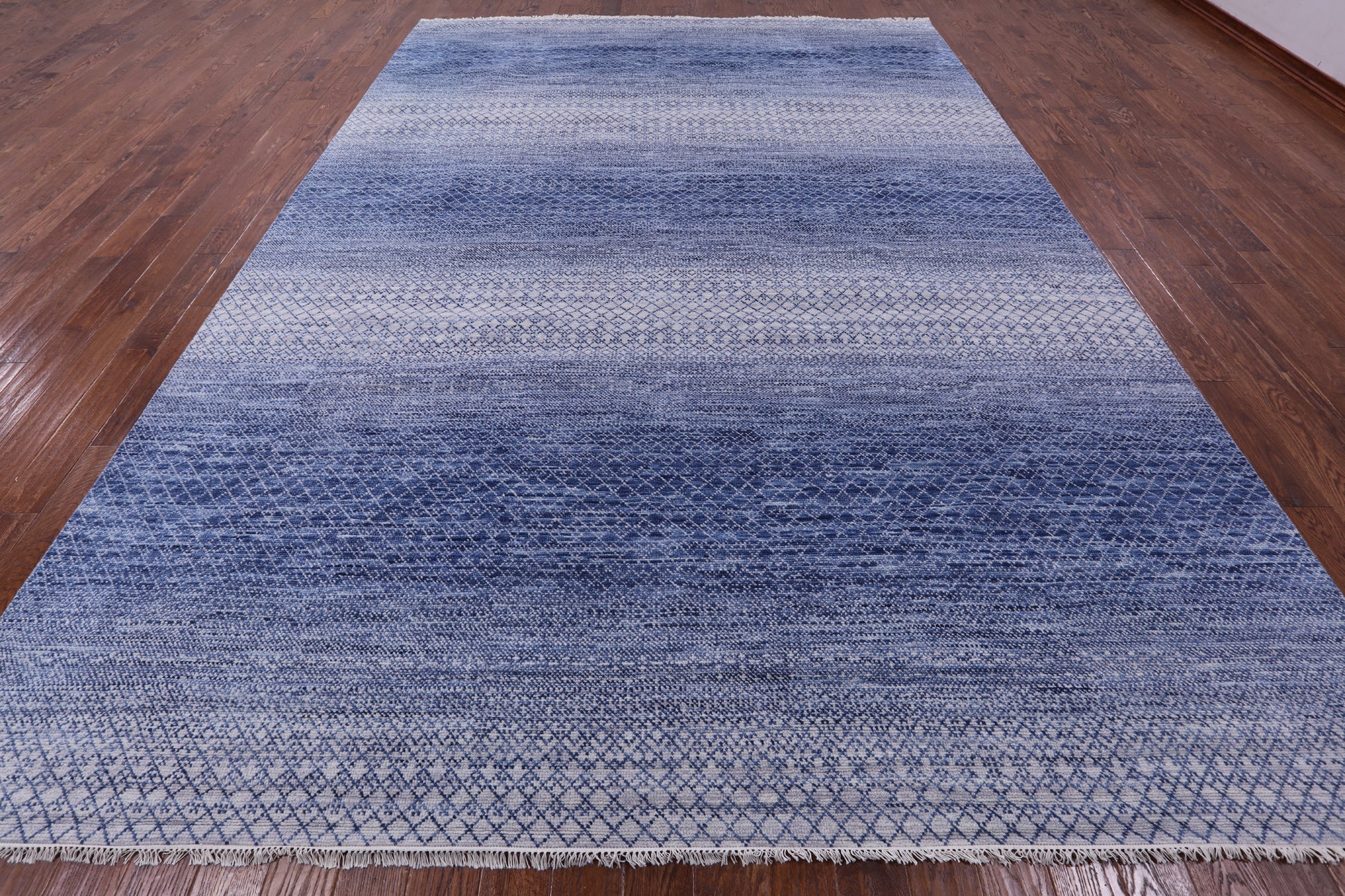 Savannah Grass Hand Knotted Wool Rug - 10' 2" X 14' 2" - Golden Nile