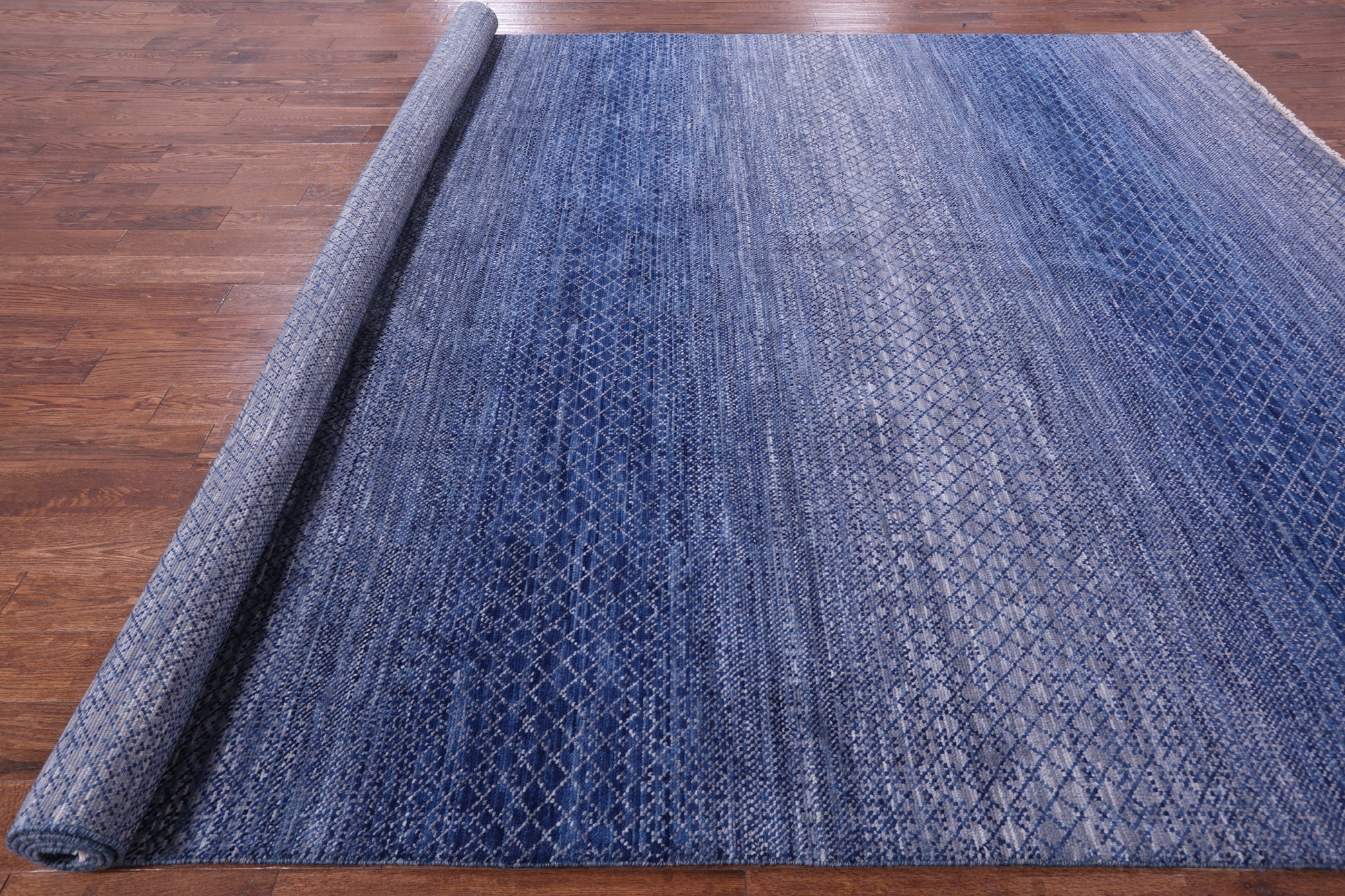 Savannah Grass Hand Knotted Wool Rug - 10' 0" X 14' 0" - Golden Nile