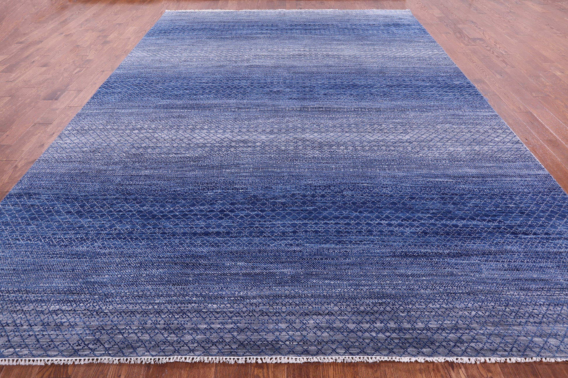 Savannah Grass Hand Knotted Wool Rug - 10' 0" X 14' 0" - Golden Nile