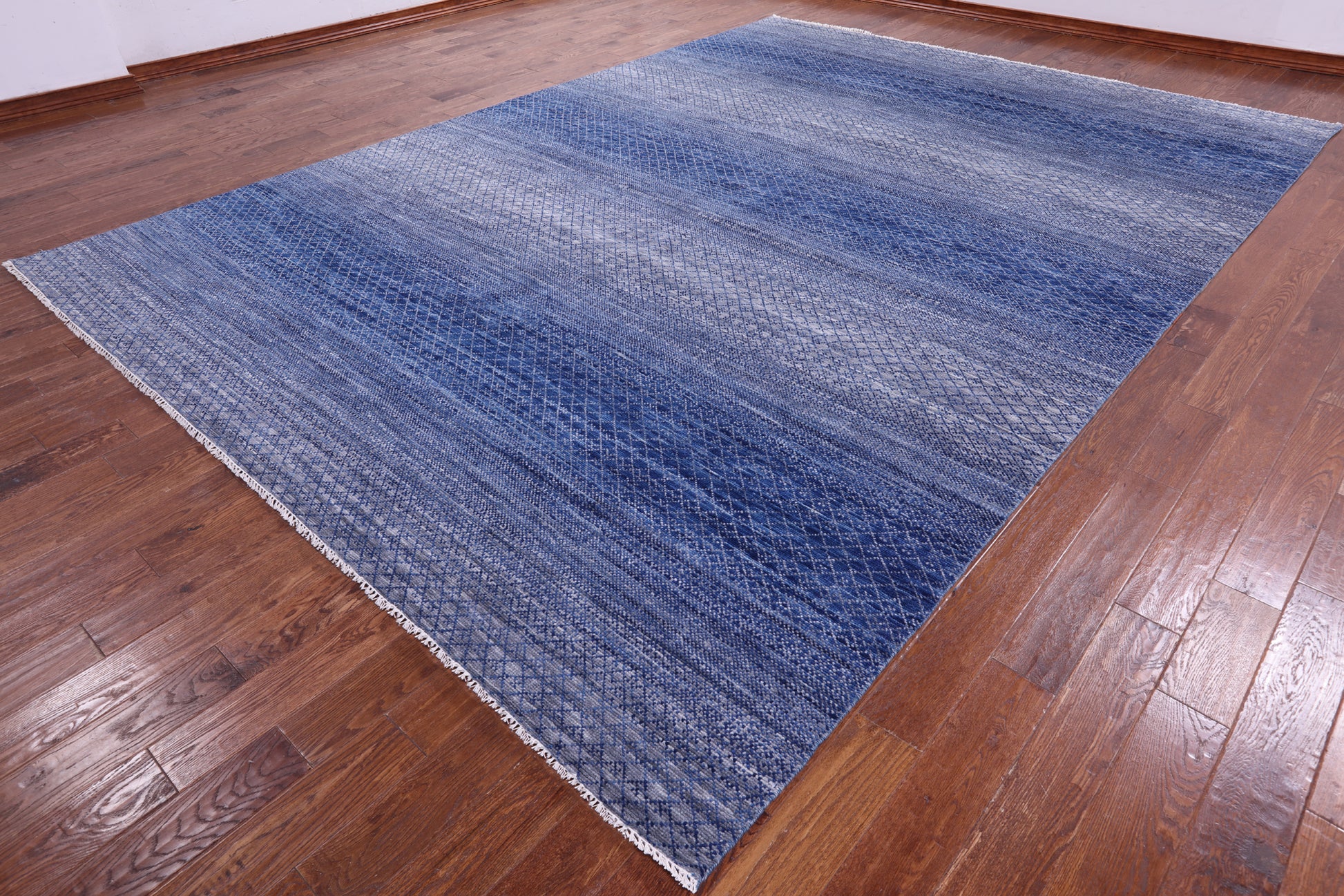 Savannah Grass Hand Knotted Wool Rug - 10' 0" X 14' 0" - Golden Nile
