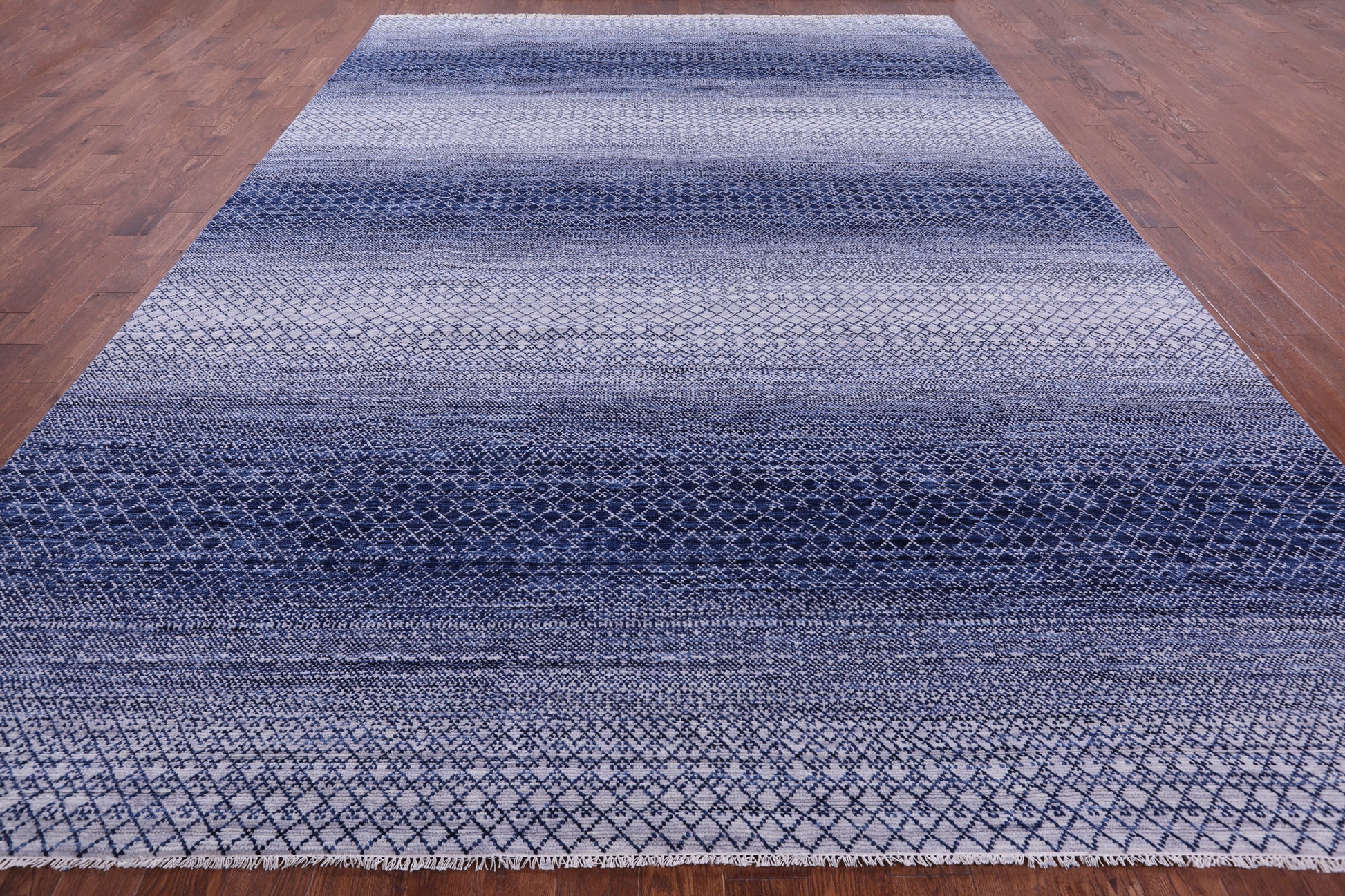 Savannah Grass Hand Knotted Wool Rug - 10' 2" X 14' 0" - Golden Nile