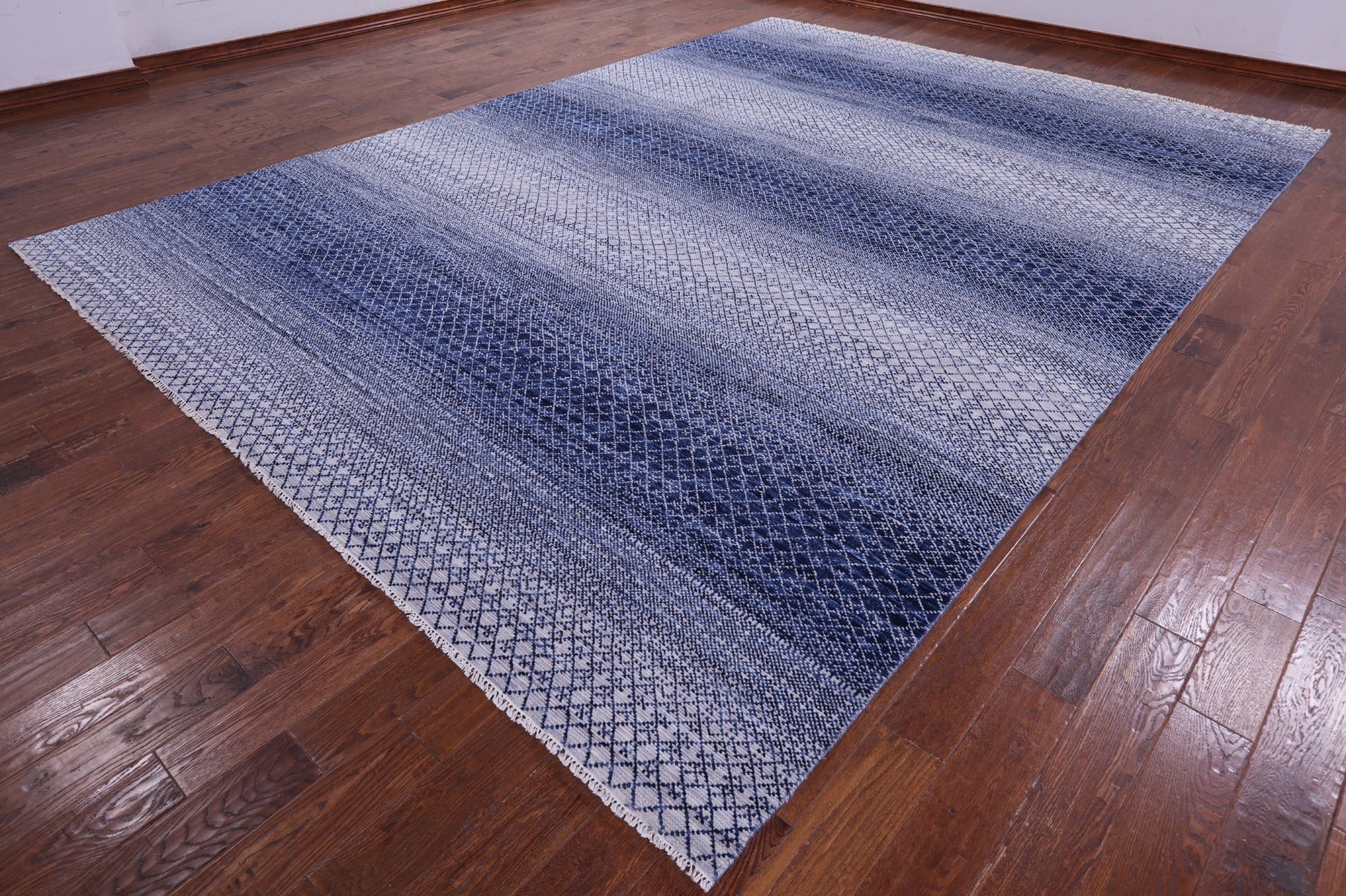 Savannah Grass Hand Knotted Wool Rug - 10' 2" X 14' 0" - Golden Nile
