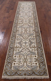 Turkish Oushak Hand Knotted Wool Runner Rug - 2' 7" X 11' 10" - Golden Nile