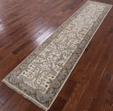 Turkish Oushak Hand Knotted Wool Runner Rug - 2' 7" X 11' 10" - Golden Nile