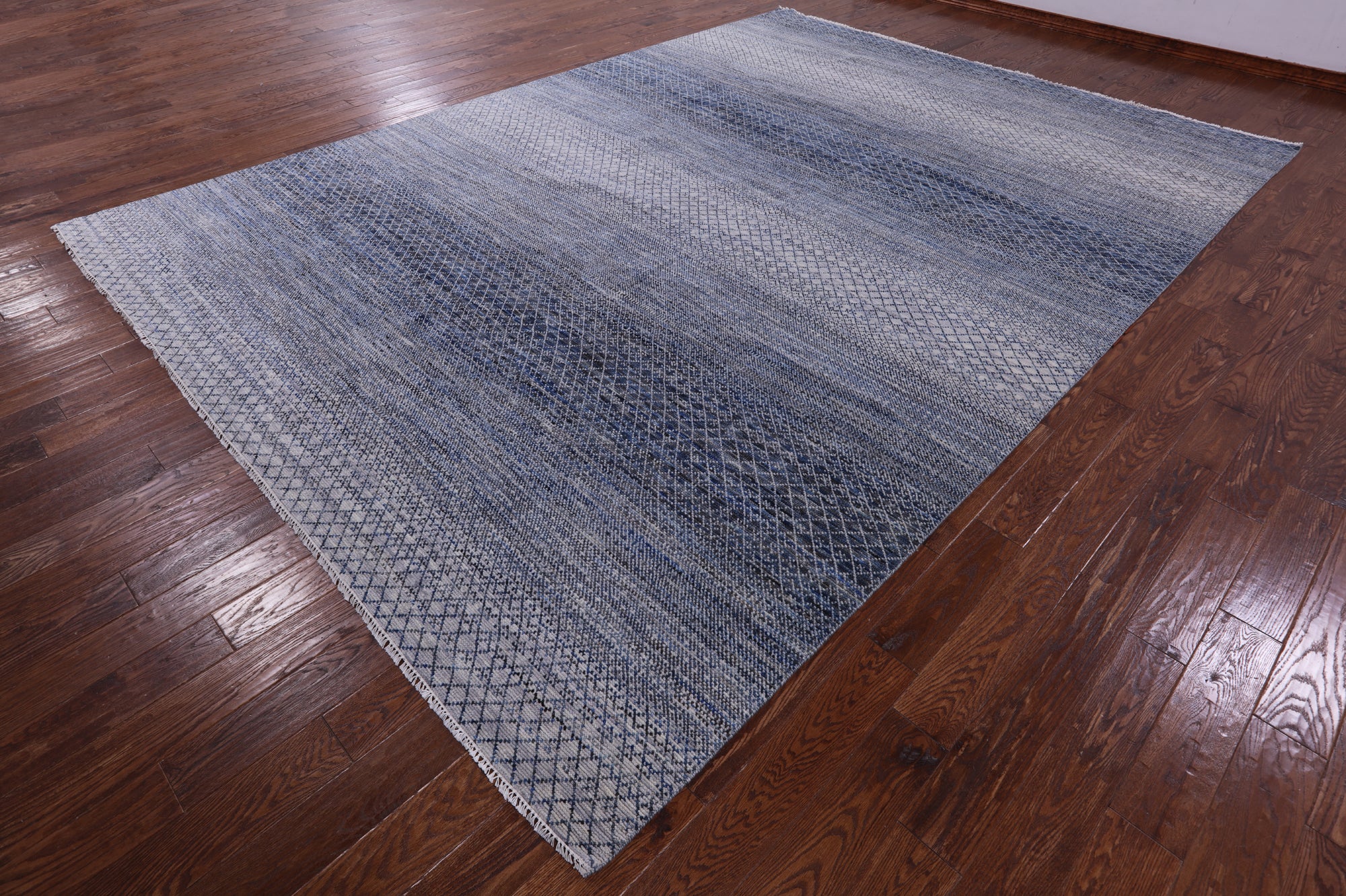 Savannah Grass Hand Knotted Wool Rug - 10' 1" X 14' 0" - Golden Nile